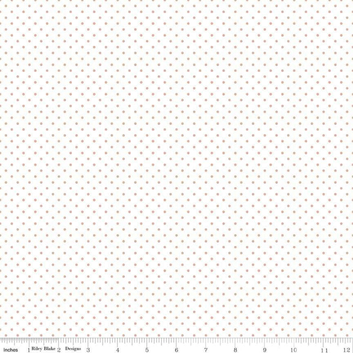 Sparkle Cotton SC660 ROSE GOLD Swiss Dots METALLIC.Priced per 25cm.